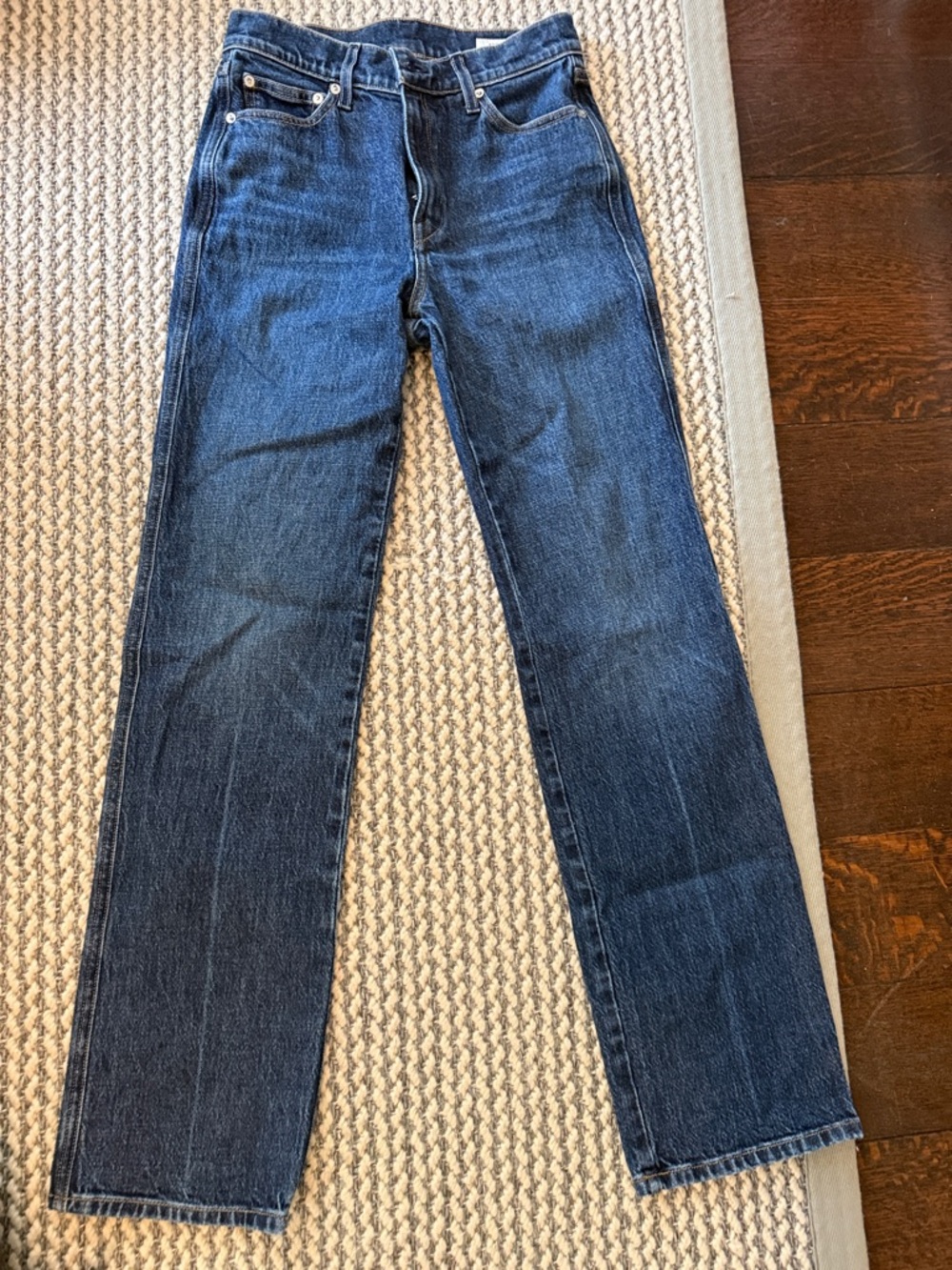 AYR Classic Straight Leg Dark Blue Denim Jeans